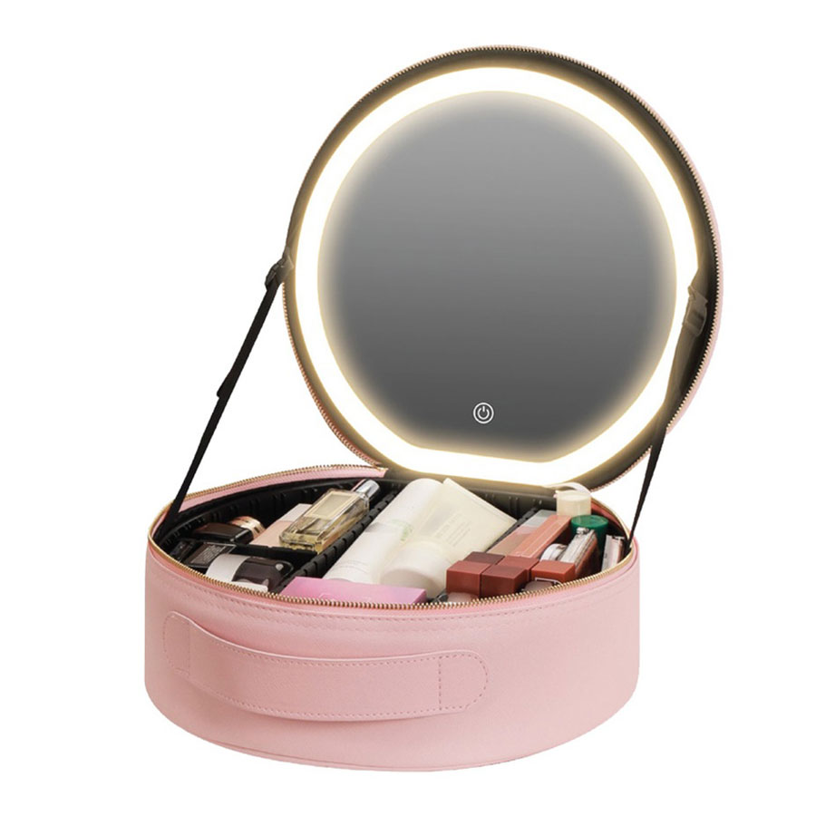 آینه میکاپ مدل Green Lion makeup organizer pro with lighted mirror