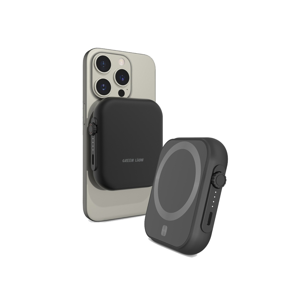 پاوربانک 5000 مدل GREENLION MagSafe Trio