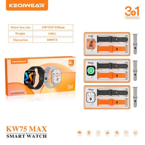 ساعت هوشمند مدل KW75 max