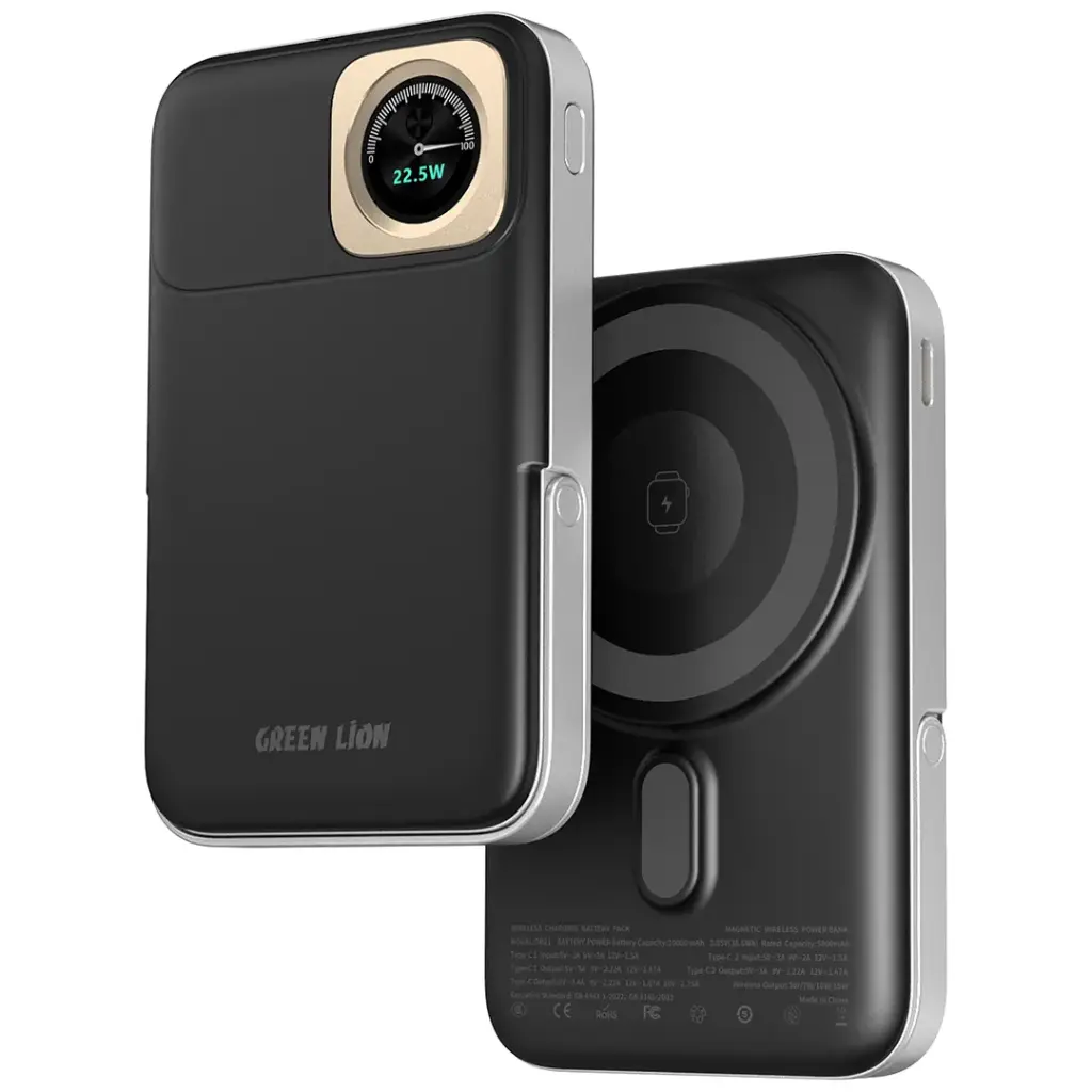 پاوربانک 10000 مدل Green Lion VOLT GAUGE