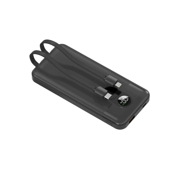 پاوربانک 10000 مدل Porodo PB057 integrated cables