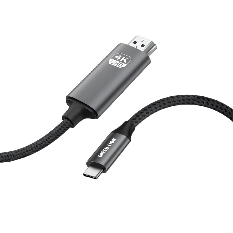 کابل تبدیل HDMI به Type-c مدل Green Lion 4k USB-C to HDMI cable