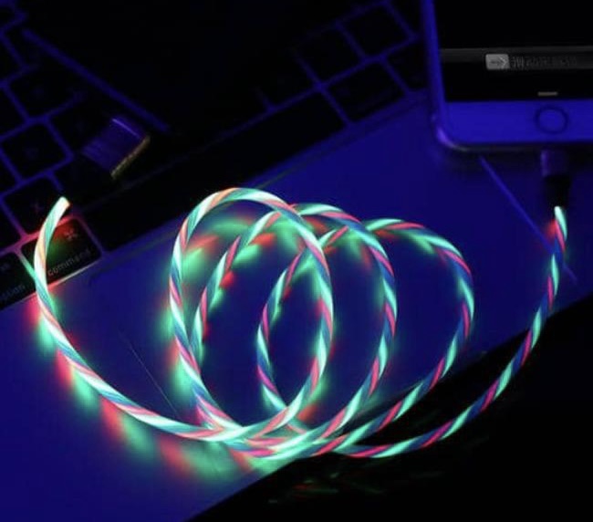 کابل LED دار آیفونی