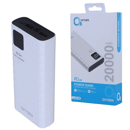 پاوربانک 20000 مدل oxygen ox-180