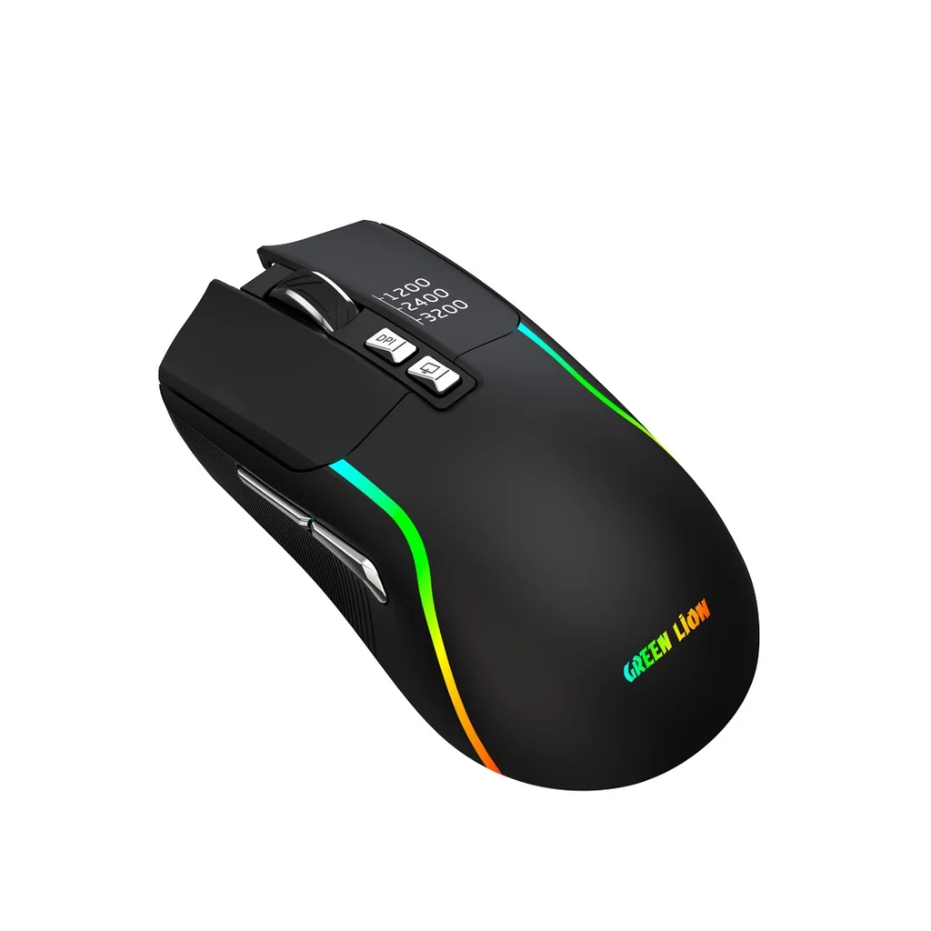 موس گیمینگ مدل Green Lion reechargeable gaming mouse